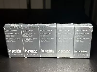 5 X La Prairie Skin Caviar Luxe Sleep Mask 0.17oz/5ml EachTotal 0.85oz/25ml NIB • $78.88