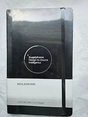 Labeled Moleskine Classic Large Squared Notebook Soft Cover Black 5 X 8 1/4 • $14.99