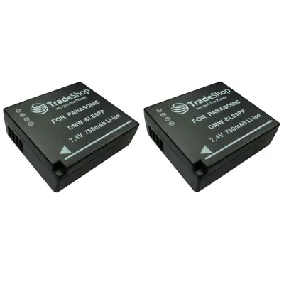 2x Li-Ion Battery 750mAh For Panasonic Lumix DMC-LX100 DMC-TZ81 DMC-TZ82 DMC-TZ101 • £17.27