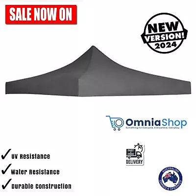 3x3m Gazebo Marquee Tent Pergola Replacement Top Cover Canopy Anthracite AU • $69.97