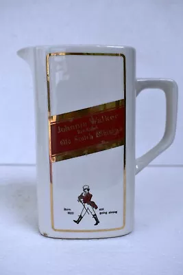 Vintage Johnnie Walker Red Label Old Scotch Whisky Jug Advertising Porcelain Mug • $90.83