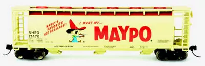 Bowser 38148 N Scale Maypo Cylindrical Hopper Car #17481 • $24.95