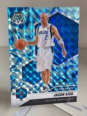 JASON KIDD Mavericks Reactive Blue Prizm 2020-21 Panini NBA Mosaic Basketball • £3