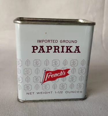 Vintage French's Paprika Spice Tin Metal Slide Top - FULL SEALED • $4.50