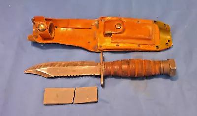 ORIGINAL Vietnam War Era JET PILOT SURVIVAL FIGHTING KNIFE Ontario 1 – 1973 (219 • $99.99