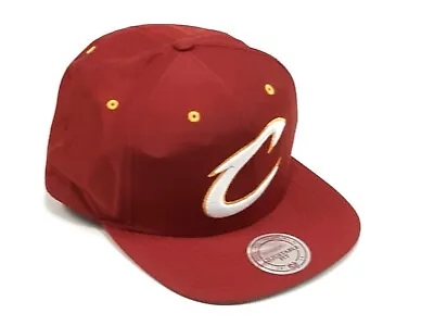 Mitchell & Ness Cleveland Cavaliers Flat Brim Strapback Nylon Logo Cap  • $19.50