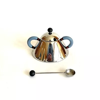 Alessi Michael Graves Sugar Bowl With Spoon Polished Stainless New In Box • $59