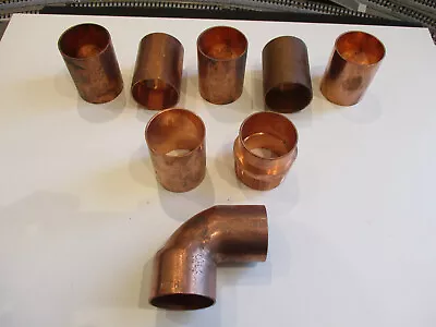 Copper Plumbing Fittings 1-1/2 Inch X 8 Fittings  USA FREESHIPPING. • $37.50