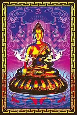 Buddha Non-Flocked Laminated Blacklight Poster - 24.5  X 36.5  • $35.02