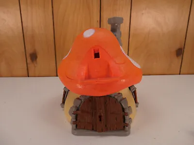 Vintage Peyo Schleich Smurf Mushroom House Orange & Tan Parts Only • $30