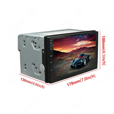 Android GPS Navigation 7  Touch Screen 2DIN Car Stereo Radio Player Multimedia • $178.58