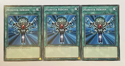 ☆ 3 X MONSTER REBORN EGO1-EN024 1st Edition Comon YuGiOh ☆ • £2.95