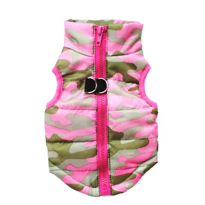 Winter Pet Vest Jacket Warm Puppy Dog Waterproof Clothes Small/Large Padded Coat • £6.71