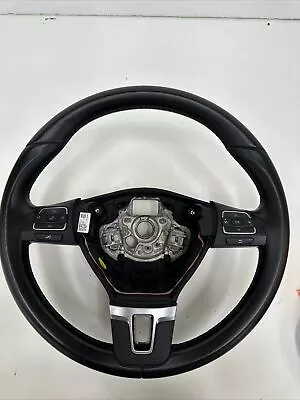 2012-15 Vw Passat Sel Black Leather Steering Wheel 3c8 959 537 D Oem 🔥🔥🔥 • $169.99