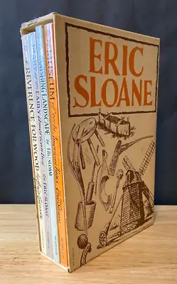 $34 • Buy ERIC SLOANE Vintage (Box Set Of 4) Softcover Books WOODWORK Nature
