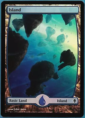 Island (234) FOIL Zendikar NM Extended / Full Art CARD (433592) ABUGames • $8.01