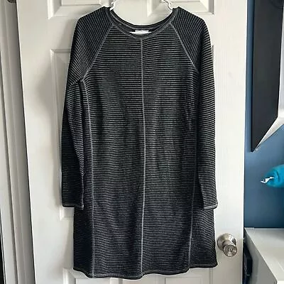 J. Jill Striped Gray Sweater Dress Long Sleeve Size XS • $22