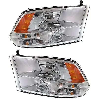 Headlight Asasembly Set For 2013-2018 Ram 1500 2500 3500 Left Right With Bulb • $239.77