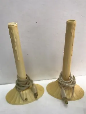 Lot Of 3 Vintage ELECTRIC WINDOW Wax Drip Candle LIGHTS All Tested & Work Great • $12.50