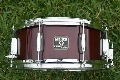 GRETSCH CATALINA MAPLE GLOSS CHERRY RED 8-LUG SNARE DRUM For YOUR DRUM SET! K65 • $333.76