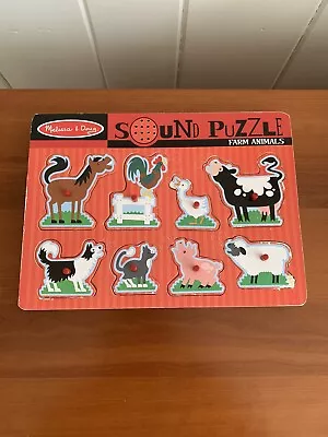 Melissa And Doug Farm Animals Sound Puzzle  • $9