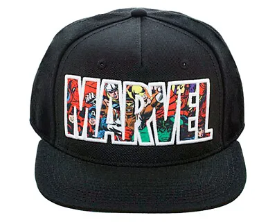 Bioworld Marvel Comic Logo Sublimated Bill Snapback Cap Hat 190371523717 • $24.95