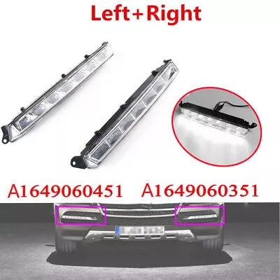 2*LED Daytime Running Light Fog Lamp For Mercedes X164 X166 GL320 GL350 ML63 AMG • $80.84