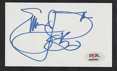 EMMITT SMITH Signed 3 X 5 Index Card Autograph AUTO W/ PSA DNA Certification • $134.99