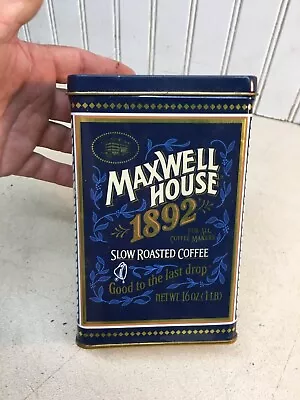 Maxwell House 1892 100 Year Anniversary Tin Can Storage Slow Roast Coffee 16 Oz  • $15.29