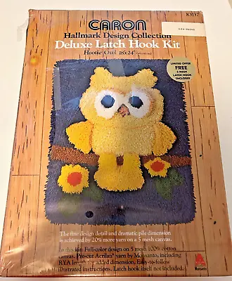 Vintage Caron Hallmark Hootie Owl Latch Hook Rug Kit 18 X 24 New Factory Sealed • $15