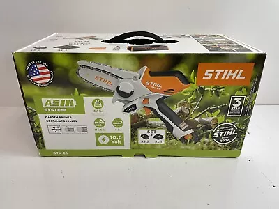 Nob Stihl Gta 26 Pruner Chainsaw W/carrying Case Battery And Charger. • $155