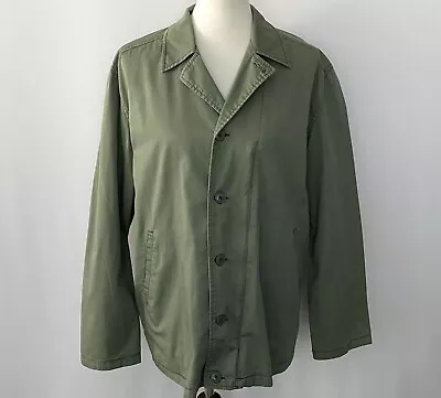 P.S. Erin Wasson Paradox Jacket Green Zip/Button Lined Decorative Stitch Size 1 • $19.99