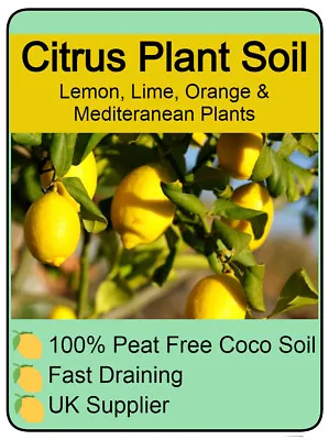 Citrus Tree Soil - Lemon Bougainvillea Orange & Lime Potting Compost 1-27L • £24.99