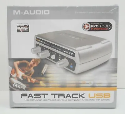 NOS M-Audio Fast Track USB DAC Digital Analog Converter Interface Guitar Mic In • $29.95