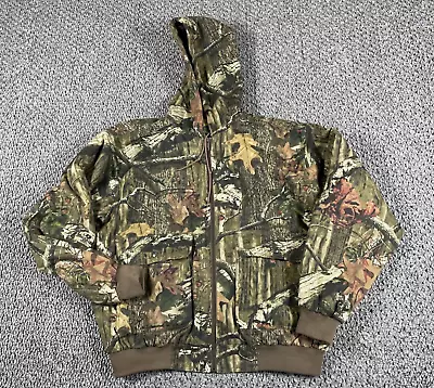 Cabela's Camouflage Hooded Jacket Adult XL Break Up Infinity Camo Quilted • $55