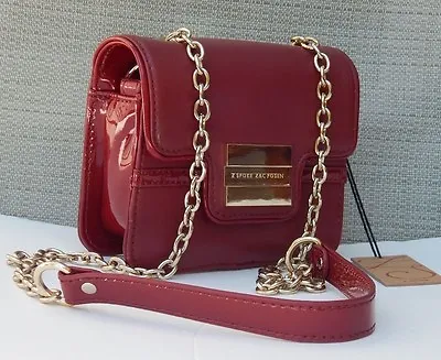 $129.99 • Buy Zac Posen Z Spoke Mini Crossbody Bag Red Genuine Leather Authentic $275 New 