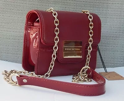 Zac Posen Z Spoke Mini Crossbody Bag Red Genuine Leather Authentic $275 New  • $129.99