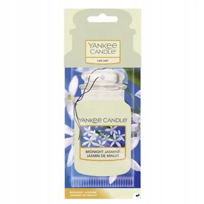 Yankee Candle Car Jar Air Freshener Freshner Fragrance Scent 2D Midnight Jasmine • £3.29