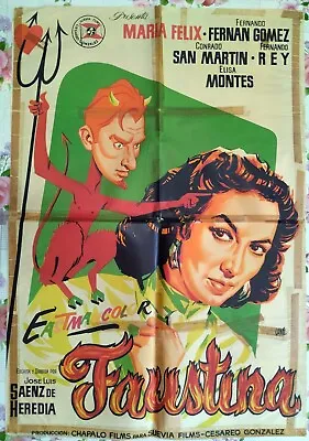 MARIA FELIX  FAUSTINA  Original Spanish Movie Poster • $19.99