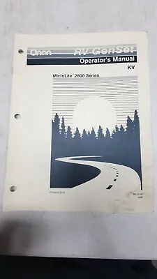 Onan Rv Genset Operator's Manual Microlite 2800 Series 981-0146 8-96 • $18.95