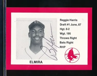 1987 ELMIRA PIONEERS CAIN Reggie Harris Signed Auto Autograph Swsw6 • $10