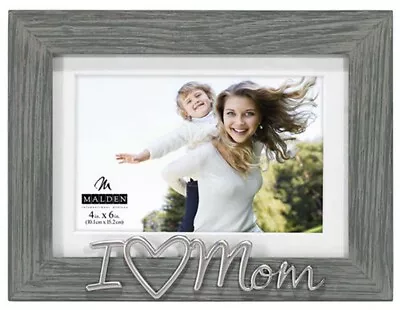 Malden 4x6 Scripts Gray Distressed- I Love Mom • $11.95