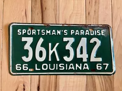 1966/ 1967 Louisiana Sportsman's Paradise License Plate • $39.99