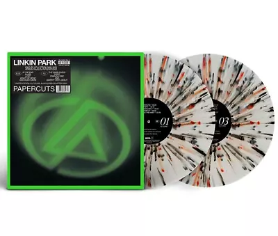 Linkin Park - Papercuts Singles Collection 2 Clear Red Black Splatter Vinyl LP • £51.72