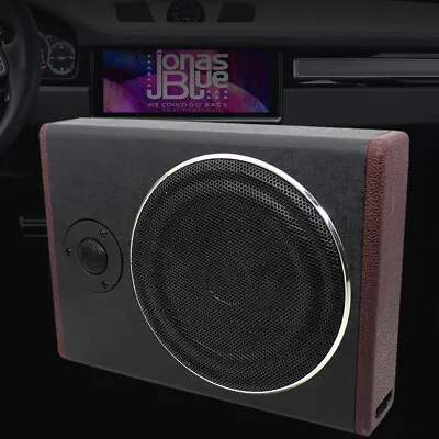 8inch 600W Car Under Seat Subwoofer Bass Slim Amplifier Bass High Power Speaker  • £68