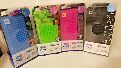 £9.99 • Buy PIXIE VREW Pencil Cases Minecraft Dinosaurs Polka Dots Alphabet Large Pouch Case