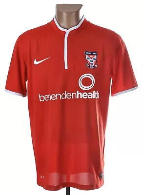 York City 2014/2015 Home Football Shirt Jersey Nike Size M Adult • £51.59