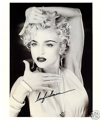 Madonna Autograph Signed Pp Photo Poster • £6.89