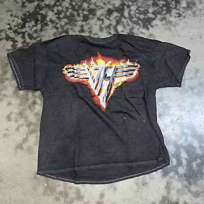Van Halen Grey Washed Oversized Women T-Shirt  Size S/M • £13.89