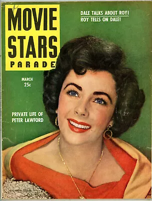 Movie Stars Parade Magazine March 1949 ~ Liz Taylor Marilyn Lawford Gable!  • $12.73